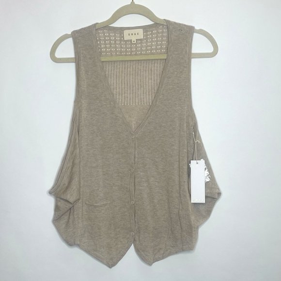 Anthropologie Jackets & Blazers - Anthropologie SHAE Front Button Sweater Vest